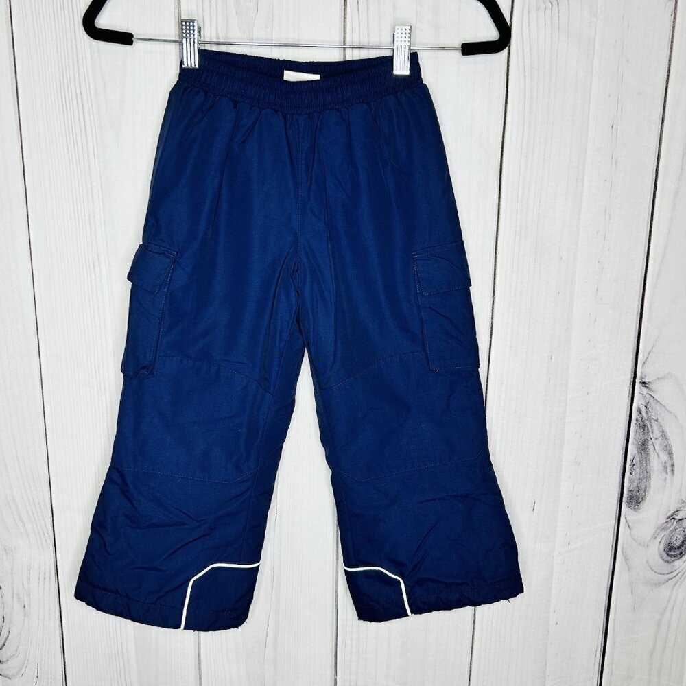 Hanna Andersson 110 US 5 Unisex Navy Blue Insulated Snow Ski Pants